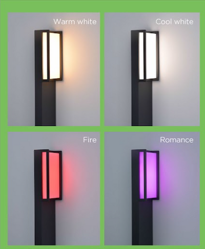 Qubo Colour Changeable Bollard Light