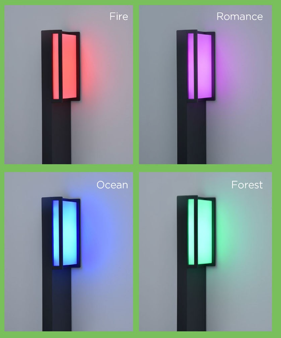 Qubo Colour Changeable Bollard Light