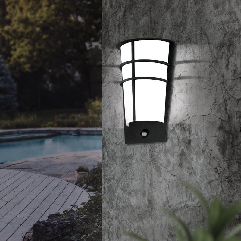 EGLO Breganzo Outdoor LED Wall Light with PIR Sensor