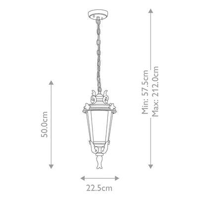 Baltimore Medium Hanging Ceiling Lantern