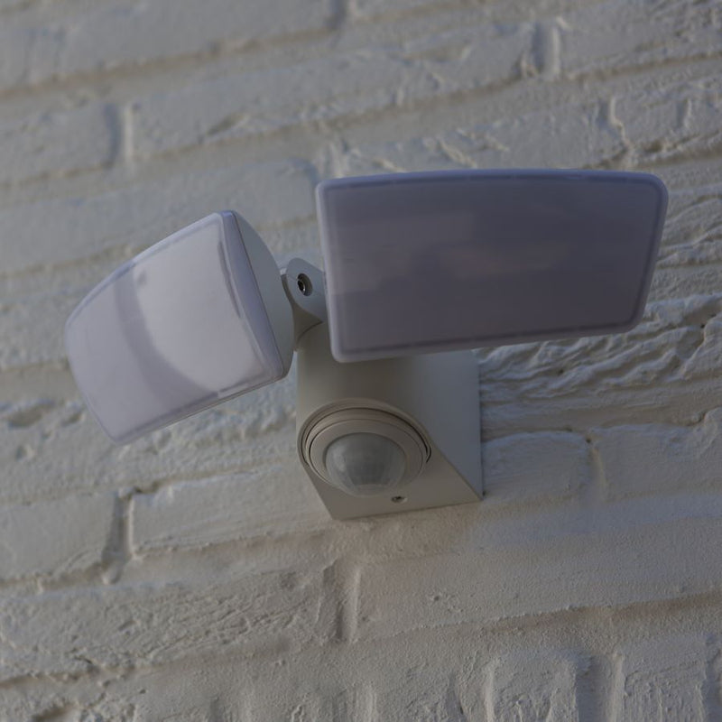 Artica White Security Floodlight with PIR Motion Sensor