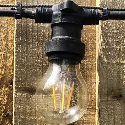 Extendable Festoon Lights Ten Bulb Commercial Grade