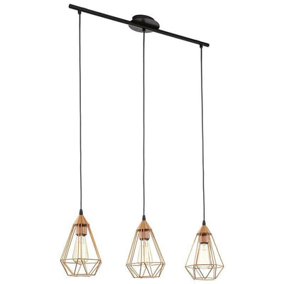 Eglo Tarbes Pendant Light - 3X60W - EGLO-94195