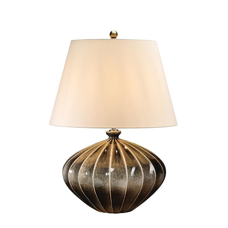 Elstead Lighting Rib Pumpkin 1 Light Table Lamp - RIB-PUMPKIN-TL