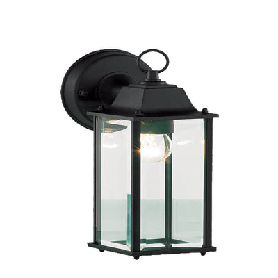 Ceres Outdoor Bevelled Glass Wall Lantern ZN-20955-BLK