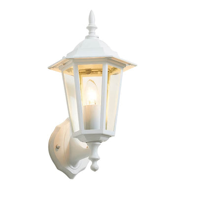 Libourne Outdoor Traditional Wall Lantern ZN-38605-WHT