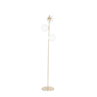 Pacific Lifestyle Asterope White Orb and Gold Metal Floor Lamp - PL-32-119-C