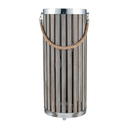 Pacific Lifestyle Austell Grey Wash Wood Large Lantern Floor Lamp - PL-32-128-C