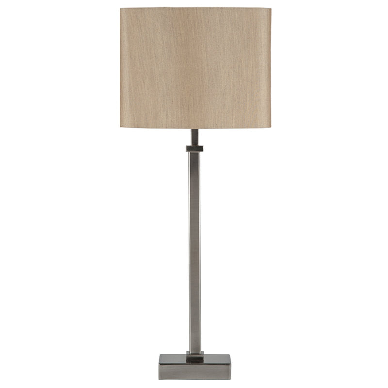 Pacific Lifestyle Hilton Satin Silver Stick Table Lamp - PL-30-564-C
