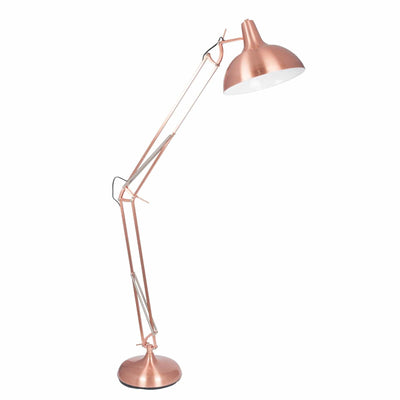 Pacific Lifestyle Alonzo Brushed Copper Metal Task Floor Lamp - PL-32-085-C