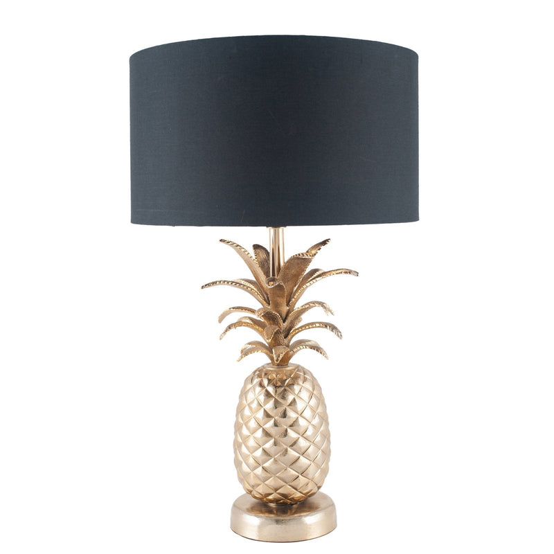 Pacific Lifestyle Ravensbourne Gold Shiny Textured Pineapple Table Lamp - PL-30-693-BO
