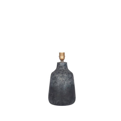 Pacific Lifestyle Vulcan Textured Volcanic Effect Grey Stoneware Table Lamp - PL-30-646-BO