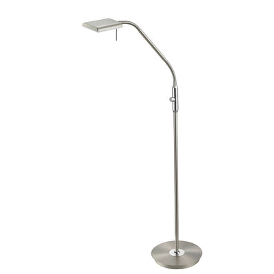 Trio Bergamo Nickel Floor Lamp - Requires UK Plug Adaptor - 420910107