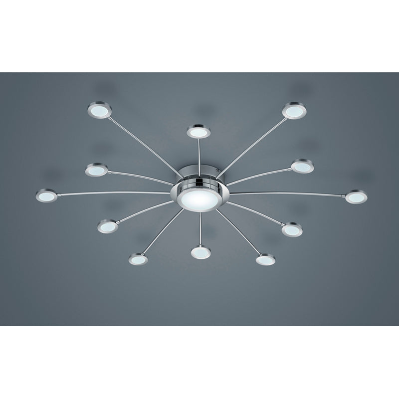 Trio Bodrum Chrome Ceiling Lamp - 673311306