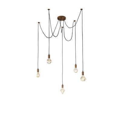 Trio Cord 5x Antique Copper Pendant - 310100562