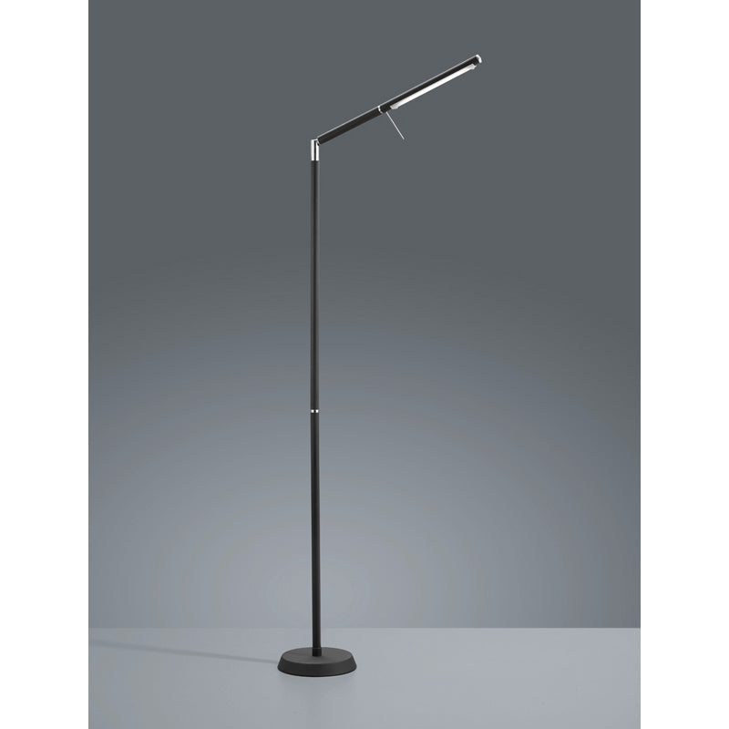 Trio Filigran Black Floor Lamp - Requires UK Plug Adaptor - 420490132