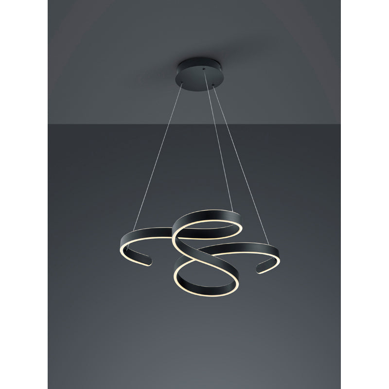 Trio Francis Anthracite Pendant - 371310142