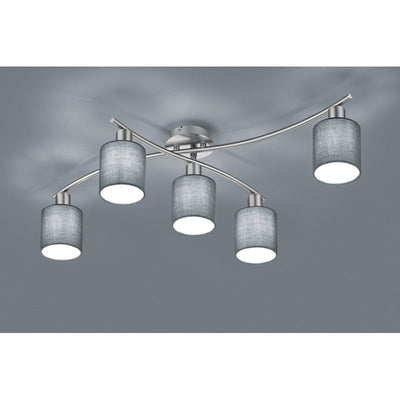 Trio Garda Grey Ceiling Lamp - 605400511
