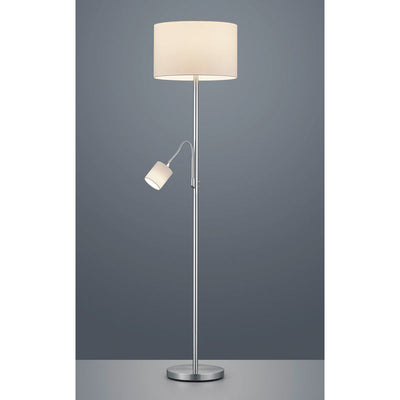 Trio Hotel White Floor Lamp - Requires UK Plug Adaptor - 403900201