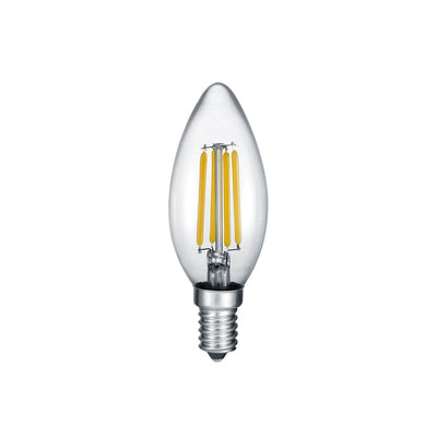 Trio Kerze Transparent Clear Light Source - Dimmable Via Switch - 989-4470