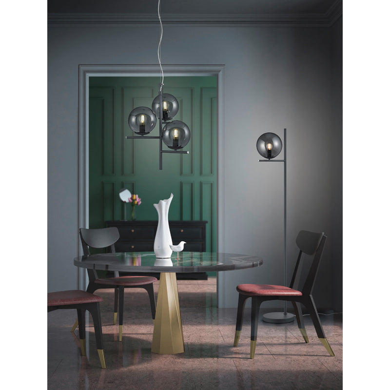 Trio Pure Anthracite Floor Lamp - Requires UK Plug Adaptor - 402000142